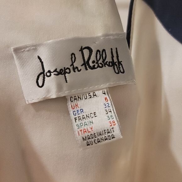 Joseph Ribkoff Texturized Bodycon Navy Leopard Dress - Picture 5 of 7